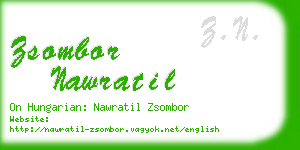 zsombor nawratil business card